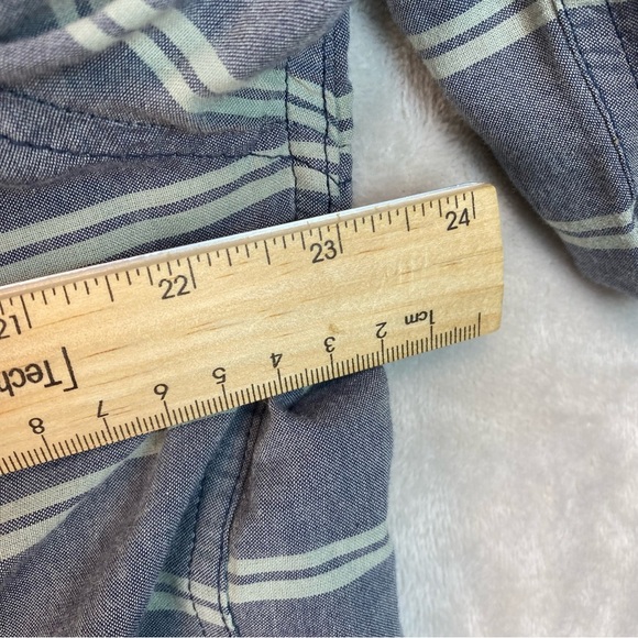 Tavik Mens Shirt Button Up Long Sleeve Striped Modern Beach XL - Picture 9 of 10